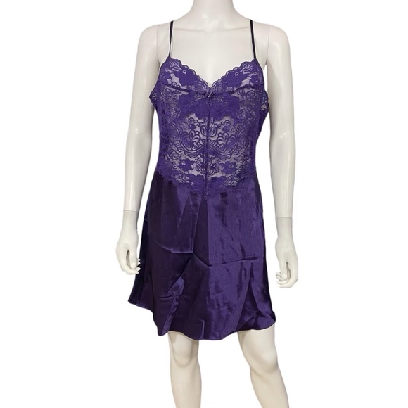 Purple Slip Night Gown - Picture 1 of 5